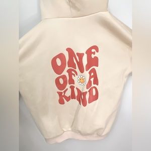 “One of a Kind” Beige Hoddie